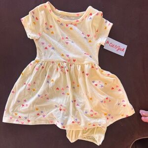 NWT Cat & Jack yellow dress with bottoms